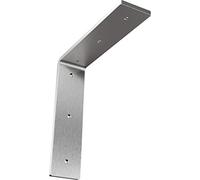 Ekena Millwork BKTM02 x 08 x 08HAHBL 5,1 cm W x 20,3 cm D x 20,3 cm H Hamilton supporti in acciaio, argento, BKTM02X08X08HASS