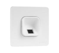 EKEY 203701 Set di lettore d’impronta digitale xLine bianco con cornice in plastica bianca, unità di controllo, per il montaggio a incasso, 0,4 W, 12-24 V, Lettore d’impronta digitale bianco