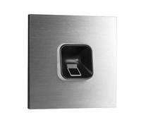 EKEY 204701 Set di lettore d’impronta sLine con modulo impianto citofonico Gira 106 acciaio inox V4A, unità di controllo, per impianto citofonico Gira, 0,4 W, 12-24 V, Lettore d’impronta nero