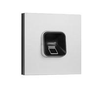 EKEY 204707 Set di lettore d’impronta sLine c. modulo impianto citofonico Siedle Vario argento metallizzato, unità di controllo, per impianto citofonico Siedle, 0,4 W, 12-24 V, Lettore d’impronta nero