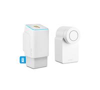 EKEY UNO 200204 Lettore d’impronta digitale con batteria ricaricabile con Nuki Smart Lock 3.0 bianco, Set di retrofit a batteria ricaricabile per tutte le porte di uso comune, bianco