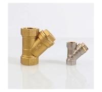 EKFBQBGW 1/4" 3/8" 1/2" 3/4" 1" 1.25" 1.5" 2" Equal Female Brass Y Shaped Strainer Valve 80 Mesh Home Garden Water Oil(DN32 BSP Better)