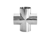 EKFBQBGW 304 Stainless Steel Grade Four-Way Welding Equal Diameter Butt Welding Cross Shaped Inner And Outer Mirror Polished(304,133-2)