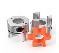 EKFBQBGW D55L66 Plum Flexible Shaft Coupler Elastic Spider 4 Jaws Stepper Electronic Starter Connector 12/14/15/16/18/19/20/22/25/28/30 mm(12x22)