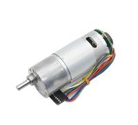 EKFBQBGW JGB37 555 High Speed dc Encoder Electronic Starter 12v 24v Gear Gearbox Reducer 37 Large Torque 555 Engine rc Shutter Curtain(15R_24V)