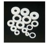 EKFBQBGW Pack of 50 Pieces Sizes O.D 8.5mm-18mm I.D 3mm-10mm Thick 2mm 3mm 4mm PTFE Flat Washer Gasket Spacer Sealing for Pressure Gauge (19x9.1x3mm)