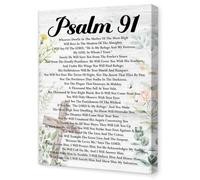 EKFBQBGW Psalm 91: Faith for Every Day - Inspirational Scripture Poster, Encouraging Wall Art for Christian Living at Home, Work, or Worship Unframed,08x12inch(20x30cm)
