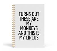 EKGJW Quaderni divertenti per lavoro, diario estetico bianco, divertente regalo per il giorno del boss, regali per uomini e donne, regali divertenti per capo, decorazione per ufficio capo, quaderno a