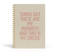 EKGJW Taccuino divertente per lavoro, regalo divertente per il giorno del boss, regalo per uomini e donne, regalo divertente per capo, decorazione per ufficio, quaderno a spirale, 14 x 20 cm