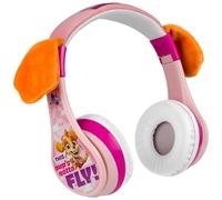 eKids Paw Patrol Skye - Cuffie wireless Bluetooth 5.0, colore rosa, over-ear, 45 ore di autonomia, include cavo Aux, volume ridotto per bambini, perfette per scuola, giochi, viaggi