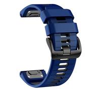 EKINS Cinturino orologio da 26 mm per Garmin Fenix 7X Pro/ 7X/ 6X Pro/ 6X/ 5X/ 3, ricambio in silicone QuickFit 26mm per Garmin Descent Mk3i 51mm/Epix Pro 51mm/TACTIX 7(Sapphire Black)