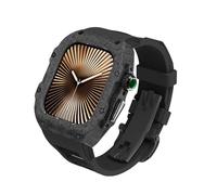 EKINS Kit di modifica del cinturino in fibra di carbonio per Apple Watch da 42 mm, 44 mm, 45 mm, 46 mm, 49 mm, per iWatch serie 10, 42 mm, 9, 8, 7, 6, 5, 4, SE Fluororubber Band Mod Kit, 49MM, Agata