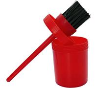 EKKIA - Pennello per zoccoli con vaso, 125 ml, colore: Rosso