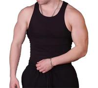 Ekko Beaters, canotte da uomo Ekkovision, magliette muscolari da uomo, per allenamento modellante, a compressione, per addominali, addome, canottiere senza maniche, da palestra, maglietta a