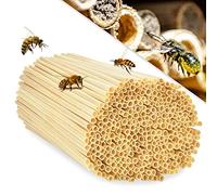 EKKONG 300 Tubi di Nidificazione con Diametro 3-5 mm per api Selvatiche, Cannucce 100% Natural per Hotel Insetto, Rifugi per Insetti, Casetta per Insetti, Hotel di Insetti Selvatici (20 cm)