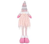 EKKONG Gnomo di Natale Decorazioni Natalizie 57 cm di Altezza, Gnomi Natalizi svedesi Tomte Babbo,Gnomo di Natale Mini Bambola di Stoffa, Regali Nani Scandinavi, Decorazioni Natalizie (Pink)