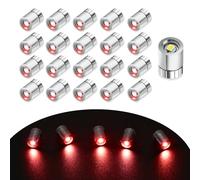 EKKONG Mini Luce LED 20 Pezzi Decorative a Batteria - Micro Accessori per Casa delle Bambole, Piccole Luci Giocattolo (Rosso)