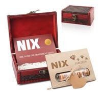 EKKONG Niente regalo per tutte le persone che non vogliono, divertente regalo in denaro, confezione con biglietto di auguri, in legno, scatola del tesoro, biglietto di auguri, regalo di compleanno per