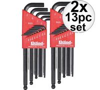 Eklind 13213 Long Series - Set di chiavi a sfera esagonali, 13 pezzi