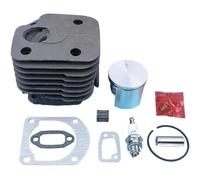 eKmRFN Kit pistone Cilindro Componenti da 50 mm for Motosega Hus 268 268K 268XP con guarnizioni Sostituzione delle Parti placcate con Cuscinetto ad ago della Candela