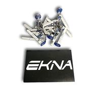 EKNA Schermi sospesi in Acciaio schermi sospesi 12mm per Tubi di Tabacco, Trans. Narghilè 20 Pezzi di Tubi in Acciaio con Adesivo (20, 12 mm)