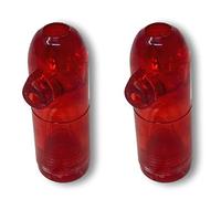 EKNA Snuffer Bottle - Dosatore per tabacco, diverse varianti - Biberon (set da 2 rosso)