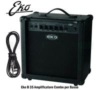 Eko B 35 Amplificatore Combo per Basso 35 watt Nero + cavo jack 3m