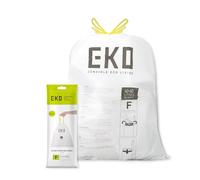 EKO Contenitori per bidoni da cucina, 40 - 60 litri - Sacchetti extra resistenti con manici con coulisse - 12 sacchetti