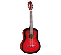 EKO GUITARS - CS-10 RED BURST, Chitarra Classica Serie Studio Scala 4/4, Top in Tiglio, Fasce e Fondo in Tiglio Laminato, Manico e Tastiera in Betulla, Custodia Inclusa, Colore Red Burst