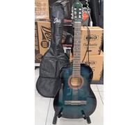 EKO CS10 BLU BURST CHITARRA CLASSICA 4/4 KIT ACCORDATORE BORSA POGGIAPIEDE CORDE