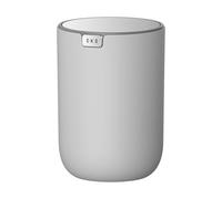 EKO Fandy Pattumiera da tavolo, mini pattumiera da 1,5 l, con coperchio basculante, cestino rotondo da 1,5 litri, per ufficio, casa, bagno, camera da letto, auto (grigio)