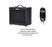EKO G-BS25 Stealth Black AMPLIFICATORE COMBO PORTATILE 25W x CHITARRA ELETTRICA