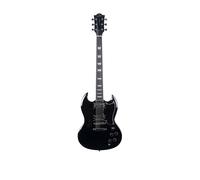 EKO GUITARS - Chitarra Elettrica DV-300, Corpo Pioppo, Manico Acero, Tastiera Laurel, 2 Humbucker, Ponte Tune-O-Matic, 22 Tasti, Stile SG, Colore Nero