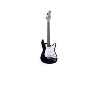 EKO ST-100 MINI CHITARRA ELETTRICA NERA 3/4 TRAVEL PER BAMBINO + Tracolla e Cavo