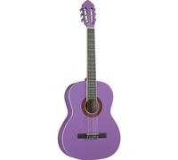 EKO GUITARS - CS-10 VIOLET Chitarra Classica Serie Studio Scala 4/4, Top in Tiglio, Fasce e Fondo in Tiglio Laminato, Manico e Tastiera in Betulla, Custodia Inclusa, Colore Violet