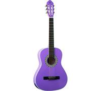 EKO GUITARS - CS-5 VIOLET Chitarra Classica Serie Studio Scala 3/4, Top in Agathis, Fasce e Fondo in Tiglio Laminato, Manico in Mogano e Tastiera in Betulla, Custodia Inclusa, Colore Violet