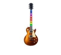 EKO GUITARS - LS-300 Visual Note, Chitarra Elettrica Single Cut, Sistema di Apprendimento Visual Note, Corpo in Pioppo, Pickup Humbucker, Colore Gold
