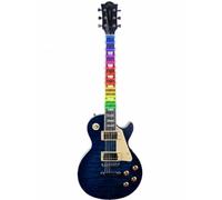 EKO GUITARS, LS-300 VISUAL NOTE, chitarra elettrica stile Les Paul, sistema LED per apprendimento, pickup humbucker, tastiera Laurel, Blue Quilted