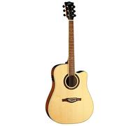 EKO GUITARS - ONE D150CE NATURAL, Chitarra Acustica Elettrificata CE serie ONE, Amplificata con Sistema Fishman Presys II, Fasce Fondo in Mogano, Finitura Gloss, Scala 650mm, Colore Natural