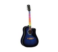 EKO GUITARS - Ranger CW EQ Blue Sunburst VISUAL NOTE, Chitarra Acustica Elettrificata Dreadnought Cutaway,Sistema LED Interattivo; Preamp SE30 con Accordatore; Blue Sunburst Glossy