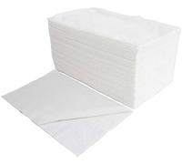 EKO Higiena - Asciugamani usa e getta 70x40cm - Bianco - Grande - 100 pezzi - Assorbente - Morbido - Liscio - per studio cosmetico, manicure, sauna, SPA - asciugamani pieghevoli usa e getta