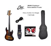 Eko JB-300 5 SUNBURST Basso Elettrico 5 corde a 21 Tasti e con 2 pickup JB