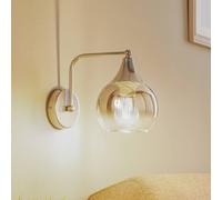 Eko-Light Applique Monte in vetro, 1 luce, argento Eko-Light
