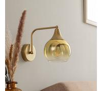 Eko-Light Applique Monte in vetro, 1 luce, oro Eko-Light