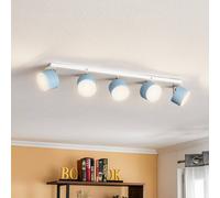 Eko-Light Faretto da soffitto Cloudy a 5 luci blu Eko-Light