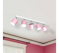 Eko-Light Faretto da soffitto Cloudy a 5 luci rosa Eko-Light