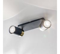 Eko-Light Faretto da soffitto Joker, 2 luci, blu-oro Eko-Light