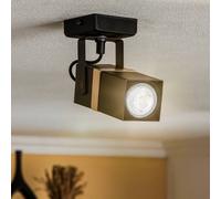 Eko-Light Faretto da soffitto Vidar, nero, 1 luce Eko-Light
