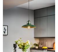 Eko-Light Lampada a sospensione Felix, verde/oro, a 1 luce Eko-Light