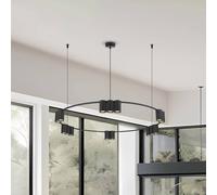 Eko-Light Lampada a sospensione Genesis, alluminio, nero, 15 x GU10, Ø 100 cm Eko-Light